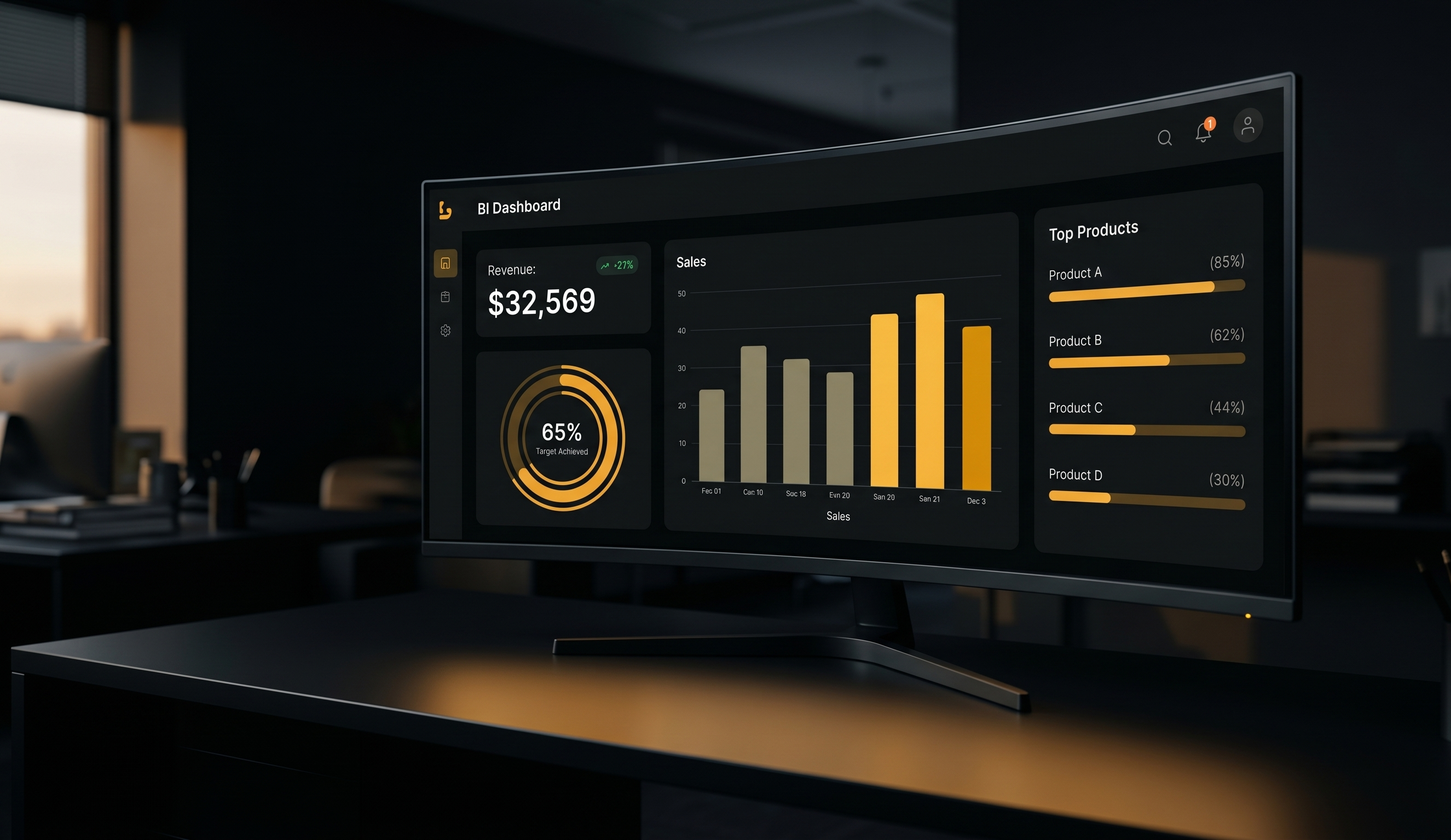 Dashboard profesional de analytics